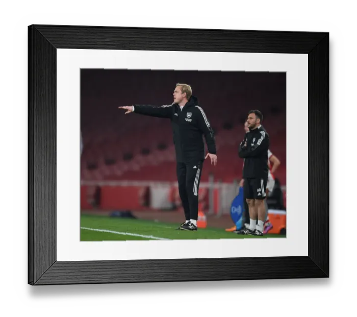 Framed Print : Jonas Eidevall Guides Arsenal Women in UEFA Champions League Clash vs. VfL Wolfsburg Framed Print : Jonas Eidevall Guides Arsenal Women in UEFA Champions League Clash vs. VfL Wolfsburg