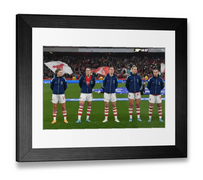 Framed Print : Arsenal Women vs VfL Wolfsburg: The Battle for UEFA Women's Champions League Semifinals Begins Framed Print : Arsenal Women vs VfL Wolfsburg: The Battle for UEFA Women's Champions League Semifinals Begins