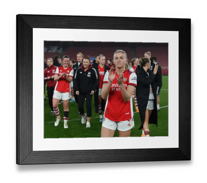 Framed Print : Arsenal Women's Historic Champions League Victory: Leah Williamson Celebrates with Adoring Fans Framed Print : Arsenal Women's Historic Champions League Victory: Leah Williamson Celebrates with Adoring Fans