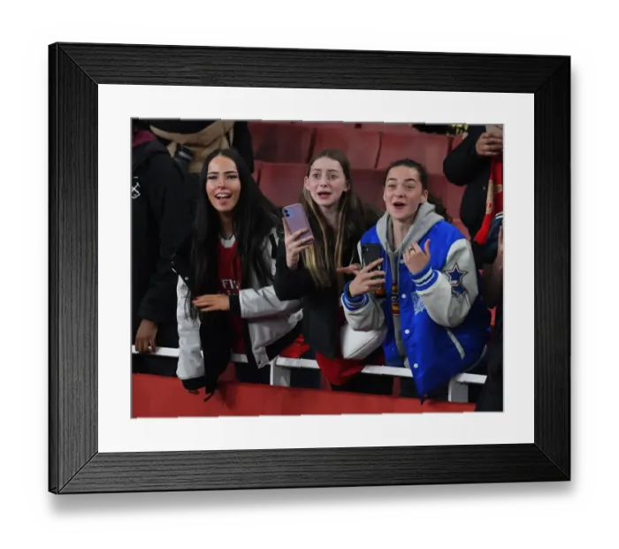 Framed Print : Arsenal FC: Tense Quarterfinals Showdown Against VfL Wolfsburg in UEFA Women's Champions League Framed Print : Arsenal FC: Tense Quarterfinals Showdown Against VfL Wolfsburg in UEFA Women's Champions League