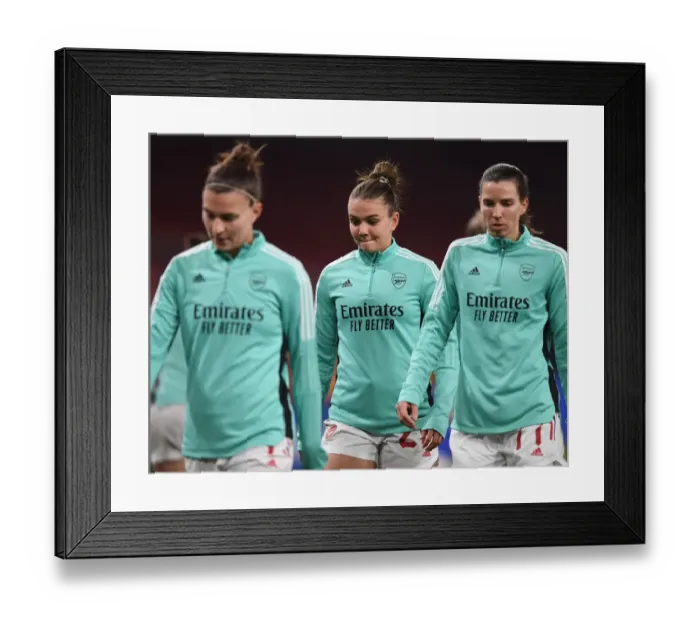 Framed Print : Arsenal Women vs. VfL Wolfsburg: UEFA Women's Champions League Quarterfinals (2021-22) Framed Print : Arsenal Women vs. VfL Wolfsburg: UEFA Women's Champions League Quarterfinals (2021-22)