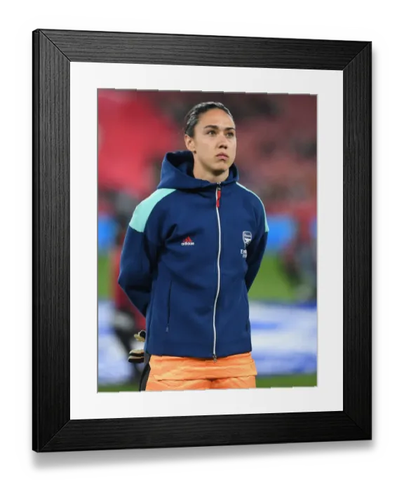 Framed Print : Arsenal Women vs. VfL Wolfsburg: Quarterfinals, UEFA Women's Champions League