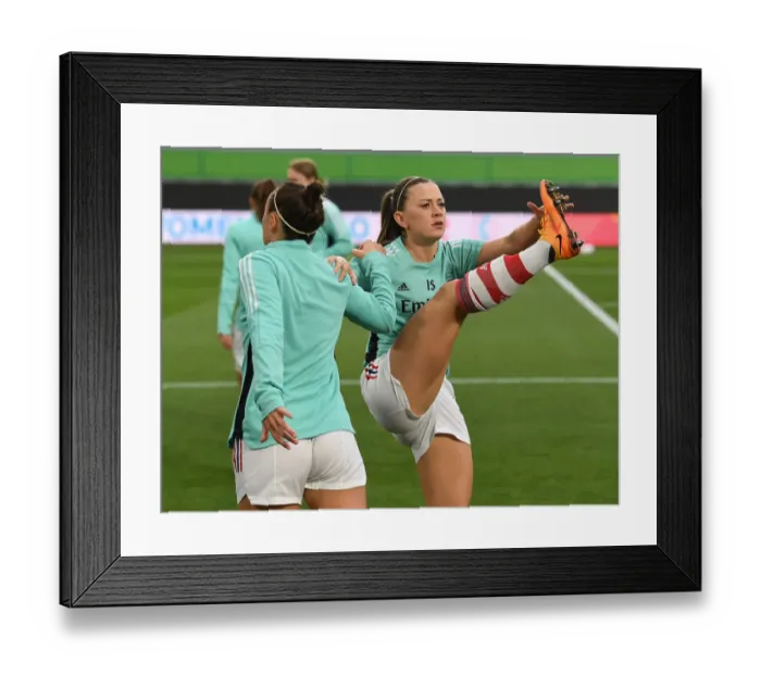Framed Print : Arsenal's Katie McCabe Gears Up for Champions League Clash Against VfL Wolfsburg Framed Print : Arsenal's Katie McCabe Gears Up for Champions League Clash Against VfL Wolfsburg