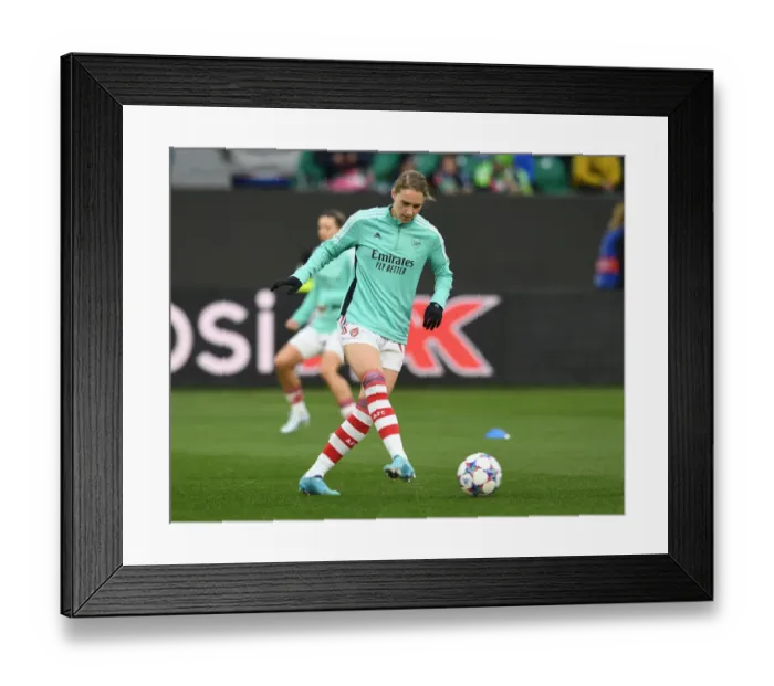 Framed Print : Viviane Miedema Before UEFA Women's Champions League Quarterfinal: Arsenal vs. VfL Wolfsburg