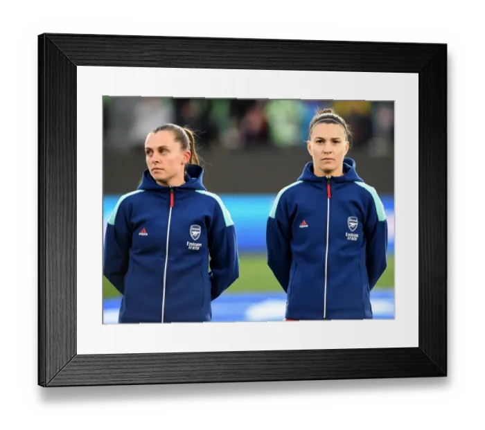 Framed Print : Arsenal Women Face VfL Wolfsburg in UEFA Champions League Quarterfinals