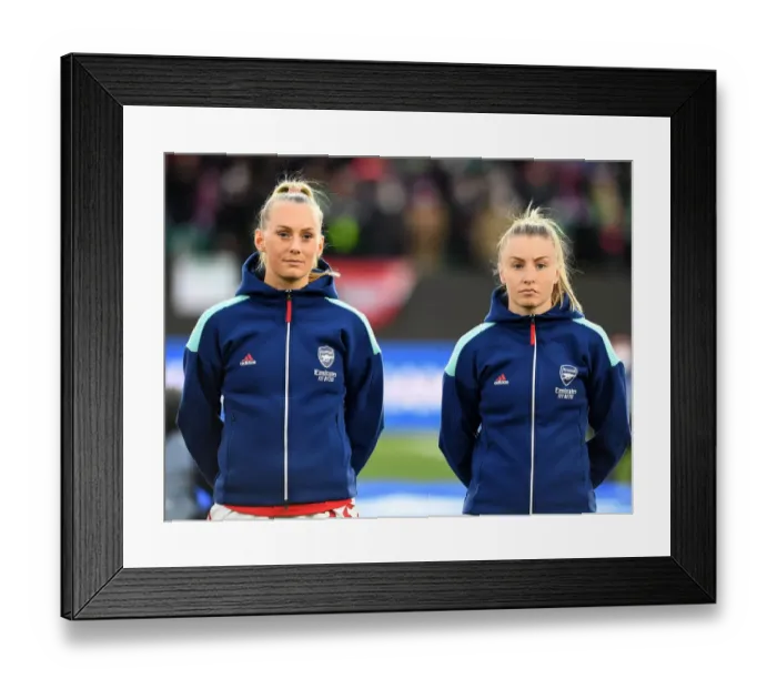 Framed Print : Arsenal Women vs. VfL Wolfsburg: UEFA Champions League Quarterfinals Showdown Framed Print : Arsenal Women vs. VfL Wolfsburg: UEFA Champions League Quarterfinals Showdown