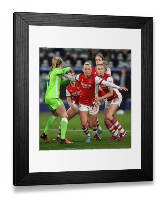 Framed Print : Blackstenius vs. Williamson: Epic Showdown in Arsenal Women's Champions League Match against VfL Wolfsburg Framed Print : Blackstenius vs. Williamson: Epic Showdown in Arsenal Women's Champions League Match against VfL Wolfsburg