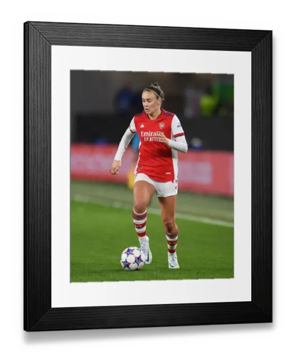 Framed Print : Caitlin Foord vs. VfL Wolfsburg: Arsenal Women's Champion's League Showdown Framed Print : Caitlin Foord vs. VfL Wolfsburg: Arsenal Women's Champion's League Showdown