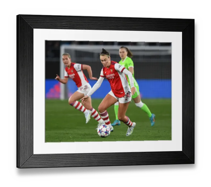 Framed Print : WOLFSBURG, GERMANY - MARCH 31: Caitlin Foord of Arsenal during the UEFA Womens Champions League Quarter Final Second Framed Print : WOLFSBURG, GERMANY - MARCH 31: Caitlin Foord of Arsenal during the UEFA Womens Champions League Quarter Final Second