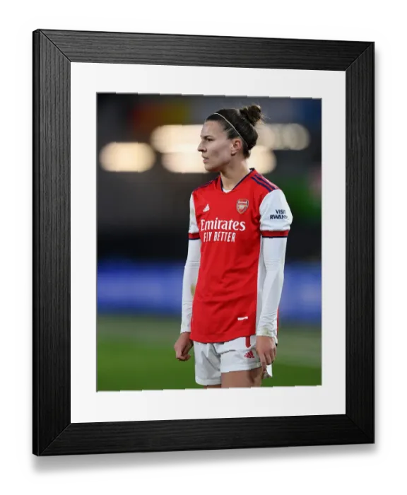 Framed Print : Arsenal WFC vs. VfL Wolfsburg: UEFA Women's Champions League Quarterfinals Showdown