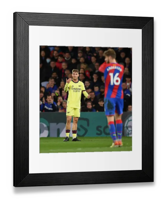 Framed Print : Emile Smith Rowe's Brilliant Performance: Crystal Palace vs Arsenal, Premier League 2021-22