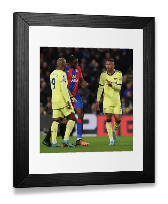 Framed Print : Gabriel of Arsenal in Action Against Crystal Palace - Premier League 2021-22 Framed Print : Gabriel of Arsenal in Action Against Crystal Palace - Premier League 2021-22