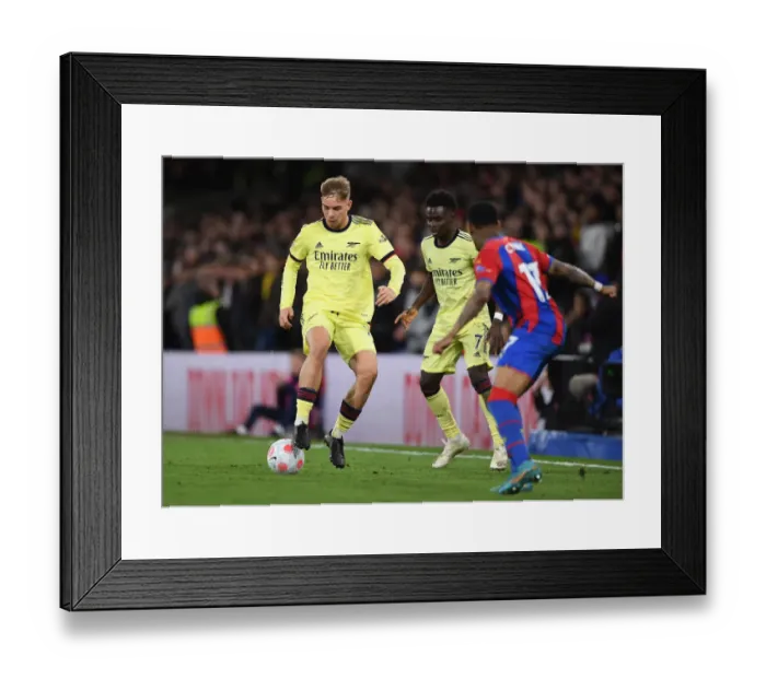Framed Print : Emile Smith Rowe's Star Performance: Arsenal Triumphs Over Crystal Palace, 2021-22 Premier League
