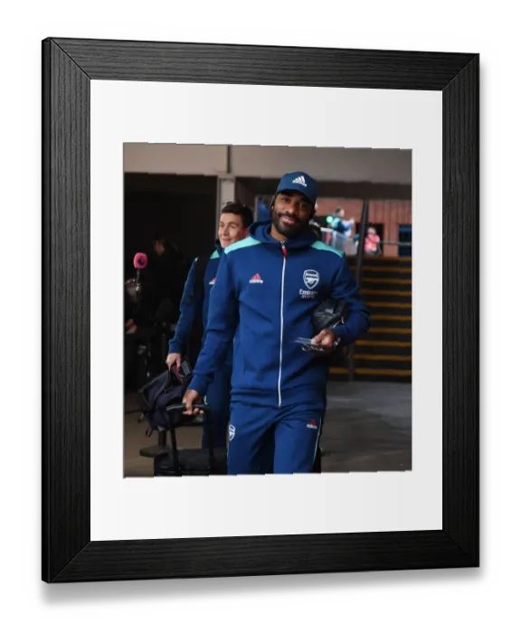 Framed Print : Alex Lacazette Pre-Match Focus: Arsenal vs Crystal Palace, Premier League 2021-22