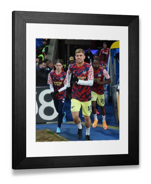 Framed Print : Emile Smith Rowe Gears Up: Crystal Palace vs Arsenal, Premier League 2021-22