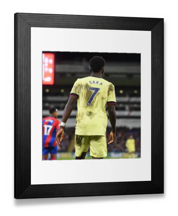Framed Print : Bukayo Saka in Action: Crystal Palace vs. Arsenal, Premier League 2021-22 Framed Print : Bukayo Saka in Action: Crystal Palace vs. Arsenal, Premier League 2021-22