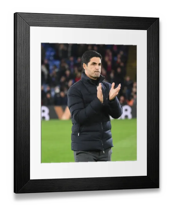 Framed Print : Mikel Arteta Applauding Arsenal Fans at Crystal Palace: Premier League 2021-22 Framed Print : Mikel Arteta Applauding Arsenal Fans at Crystal Palace: Premier League 2021-22