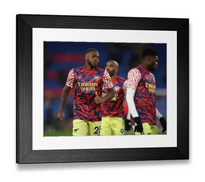 Framed Print : Arsenal's Nuno Tavares Gears Up for Crystal Palace Clash in Premier League
