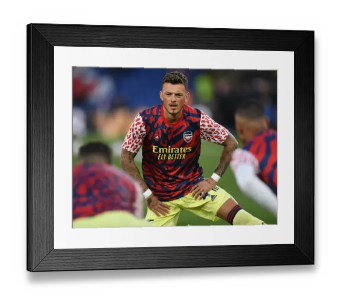 Framed Print : Arsenal's Ben White Readies for Crystal Palace Battle: Premier League Showdown
