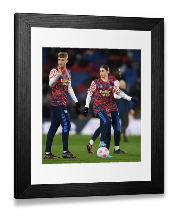 Framed Print : Arsenal's Marcelo Flores and Zak Swanson Pre-Match at Crystal Palace Framed Print : Arsenal's Marcelo Flores and Zak Swanson Pre-Match at Crystal Palace