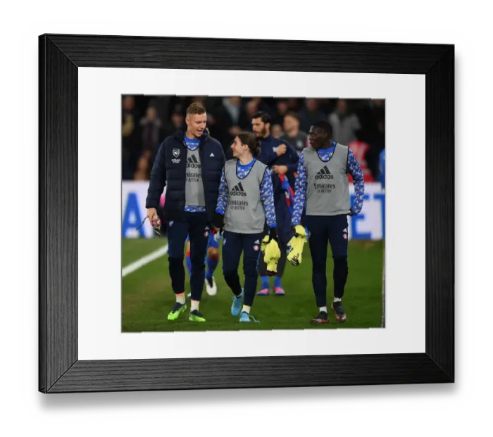 Framed Print : Arsenal Players Bernd Leno, Marcelo Flores, and Mazeed Ogungbo Prepare for Crystal Palace Match, Premier League 2021-22 Framed Print : Arsenal Players Bernd Leno, Marcelo Flores, and Mazeed Ogungbo Prepare for Crystal Palace Match, Premier League 2021-22