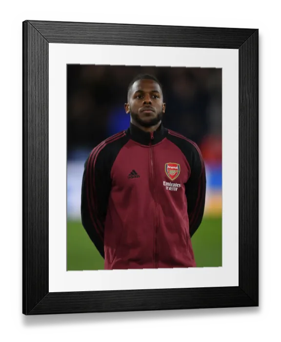 Framed Print : Arsenal's Nuno Tavares Ready for Crystal Palace Clash - Premier League 2021-22