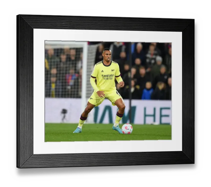 Framed Print : Gabriel Magalhães in Action: Crystal Palace vs Arsenal, Premier League 2021-22 Framed Print : Gabriel Magalhães in Action: Crystal Palace vs Arsenal, Premier League 2021-22