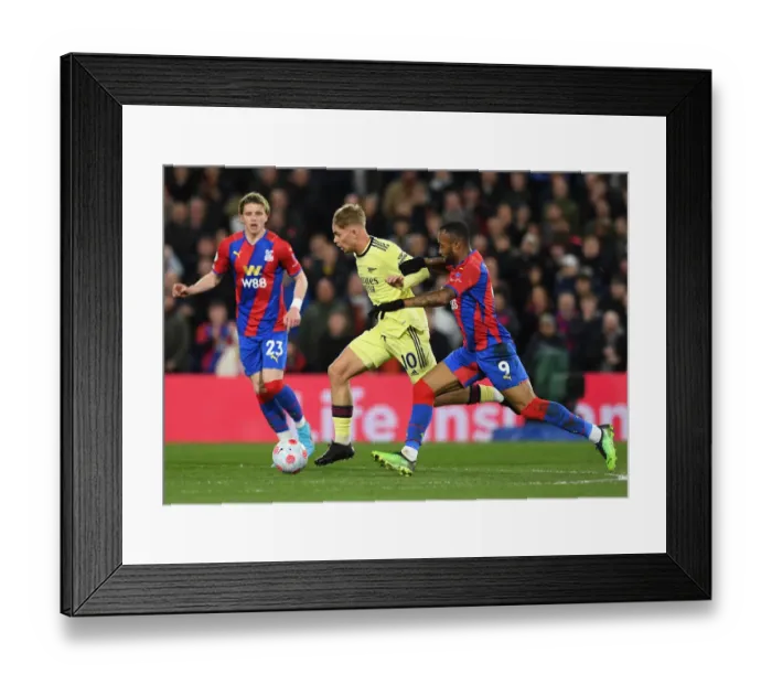 Framed Print : Clash at Selhurst Park: Emile Smith Rowe vs. Jordan Ayew in Premier League Showdown Framed Print : Clash at Selhurst Park: Emile Smith Rowe vs. Jordan Ayew in Premier League Showdown