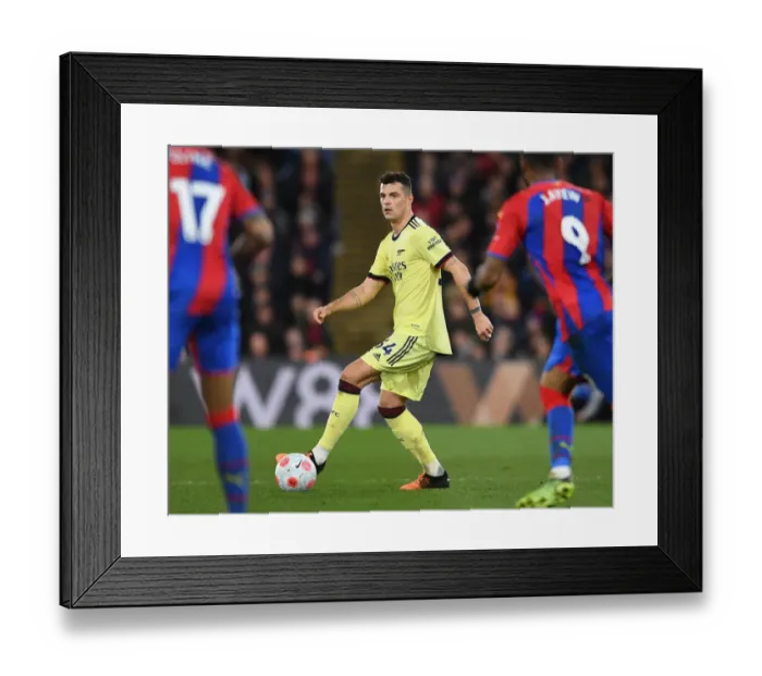 Framed Print : Granit Xhaka in Action: Crystal Palace vs. Arsenal, Premier League 2021-22 Framed Print : Granit Xhaka in Action: Crystal Palace vs. Arsenal, Premier League 2021-22