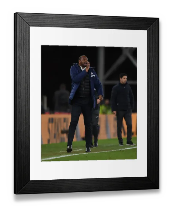Framed Print : Patrick Vieira's Return: A Premier League Battle at Selhurst Park - Arsenal vs. Crystal Palace