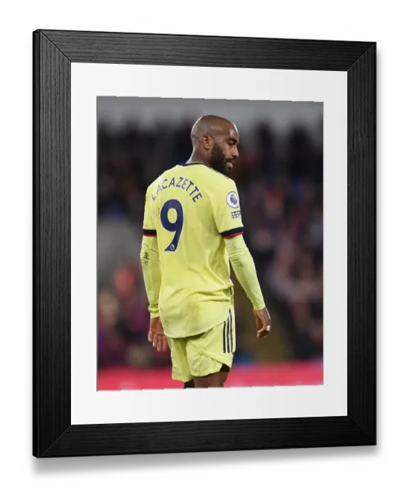 Framed Print : Alexandre Lacazette in Action: Crystal Palace vs Arsenal, Premier League 2021-22