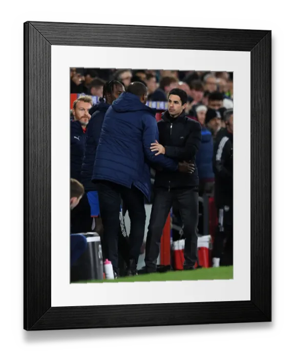 Framed Print : Mikel Arteta and Patrick Vieira Post-Match: Crystal Palace vs. Arsenal, Premier League 2021-22 Framed Print : Mikel Arteta and Patrick Vieira Post-Match: Crystal Palace vs. Arsenal, Premier League 2021-22