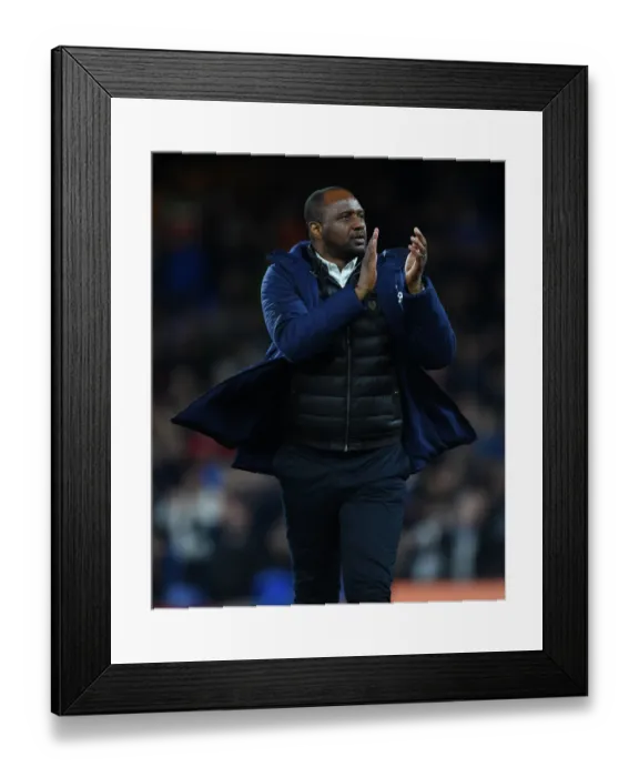 Framed Print : Patrick Vieira Celebrates with Crystal Palace Fans After Arsenal Match Framed Print : Patrick Vieira Celebrates with Crystal Palace Fans After Arsenal Match