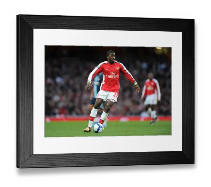 Framed Print : Emmanuel Eboue (Arsenal). Arsenal 2: 0 West Ham United, Barclays Premeir League