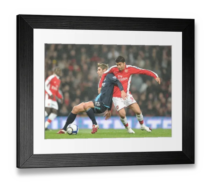Framed Print : Eduardo (Arsenal) Valon Behrami (West Ham). Arsenal 2: 0 West Ham United Framed Print : Eduardo (Arsenal) Valon Behrami (West Ham). Arsenal 2: 0 West Ham United