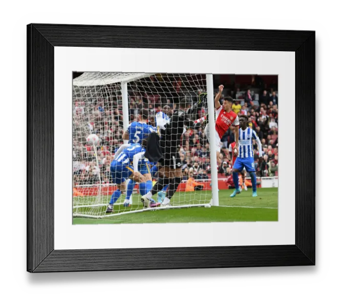 Framed Print : Controversial Offside Call Overturned by VAR: Gabriel Martinelli's Disallowed Arsenal Goal Against Brighton & Hove Albion Framed Print : Controversial Offside Call Overturned by VAR: Gabriel Martinelli's Disallowed Arsenal Goal Against Brighton & Hove Albion