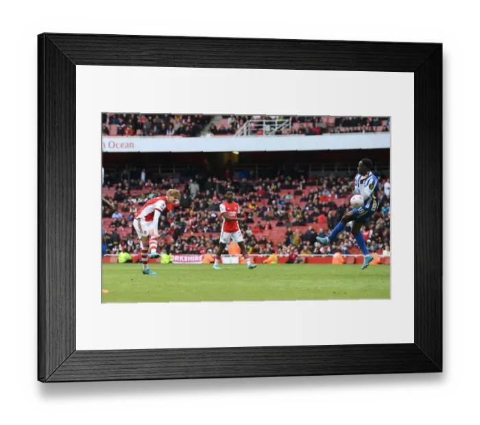 Framed Print : Martin Odegaard Scores the Winning Goal: Arsenal's Triumph over Brighton & Hove Albion in the Premier League 2021-22 Framed Print : Martin Odegaard Scores the Winning Goal: Arsenal's Triumph over Brighton & Hove Albion in the Premier League 2021-22