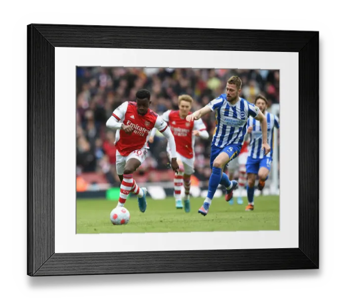 Framed Print : Nketiah vs Webster: A Premier League Battle at the Emirates