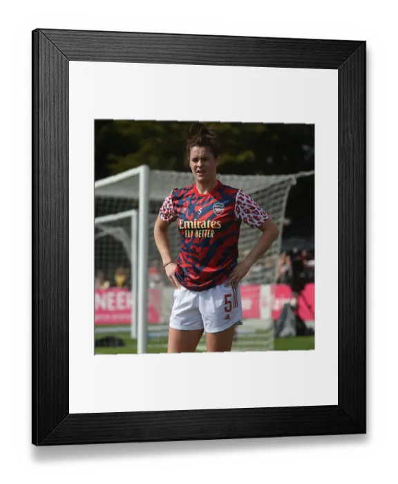 Framed Print : Arsenal's Jennifer Beattie Readies for FA Cup Semi-Final Showdown Against Chelsea Women