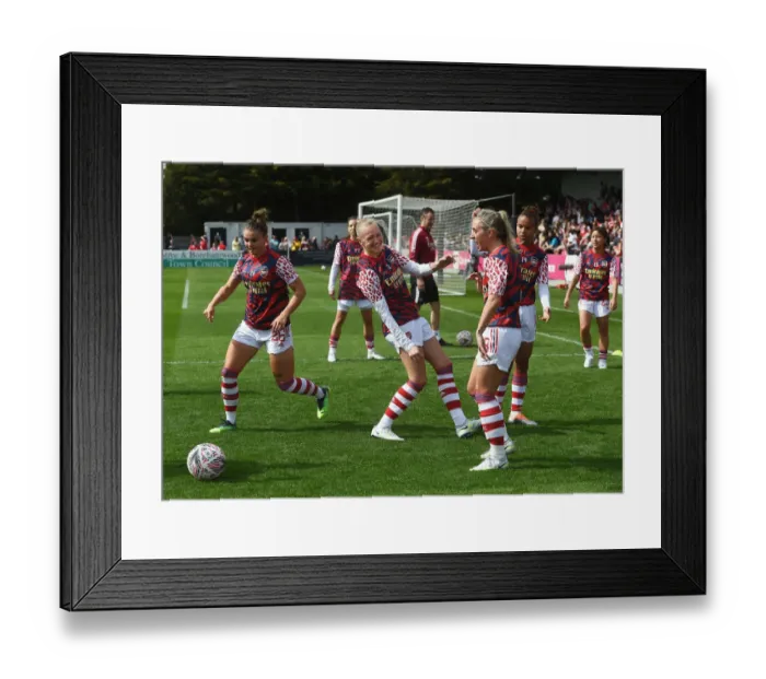 Framed Print : Arsenal Women's Pre-Match Rituals: Frida Maanum, Laura Wienroither, and Jordan Nobbs Focus Ahead of FA Cup Semi-Final vs Chelsea Women Framed Print : Arsenal Women's Pre-Match Rituals: Frida Maanum, Laura Wienroither, and Jordan Nobbs Focus Ahead of FA Cup Semi-Final vs Chelsea Women