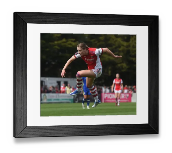 Framed Print : Arsenal's Vivianne Miedema Shines in FA Cup Semi-Final Thriller: Arsenal Women vs Chelsea Women