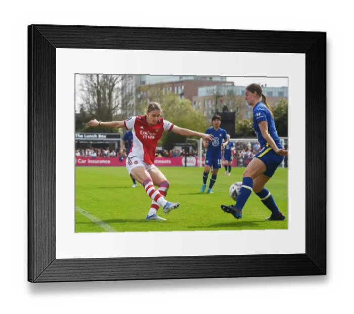 Framed Print : Clash of Titans: Miedema vs. Nouwen - Arsenal vs. Chelsea Women's FA Cup Semi-Final Framed Print : Clash of Titans: Miedema vs. Nouwen - Arsenal vs. Chelsea Women's FA Cup Semi-Final