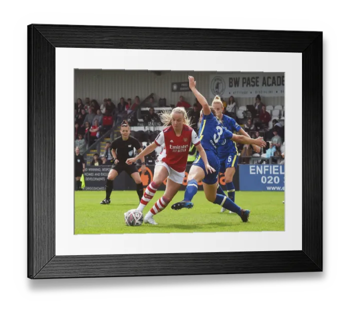 Framed Print : FA Cup Semi-Final Showdown: Arsenal Women vs. Chelsea Women
