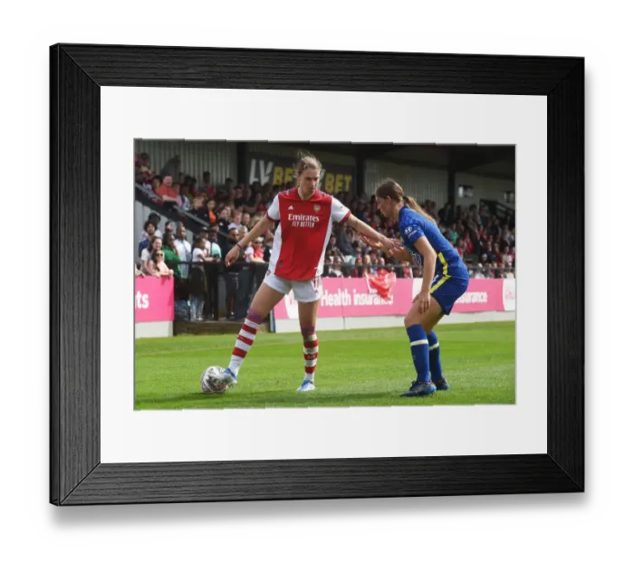 Framed Print : Arsenal vs. Chelsea Women's FA Cup Semi-Final: A Tactical Battle at Meadow Park
