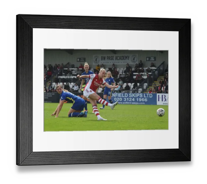 Framed Print : FA Cup Semi-Final Showdown: Arsenal Women vs. Chelsea Women at Meadow Park