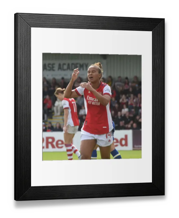 Framed Print : Arsenal Women vs. Chelsea Women: FA Cup Semi-Final Showdown - The Race for the Trophy
