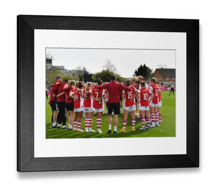 Framed Print : Arsenal Women's FA Cup Semi-Final: Jonas Eidevall's Post-Match Team Talk