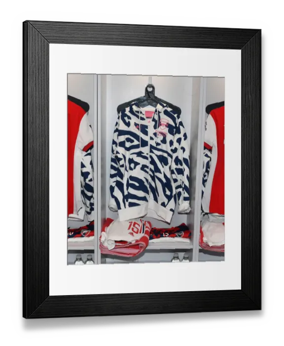 Framed Print : Arsenal Women vs. Chelsea Women: Preparing for the FA Cup Semi-Final Showdown - The Layered Arsenal Kit in the Changing Room Framed Print : Arsenal Women vs. Chelsea Women: Preparing for the FA Cup Semi-Final Showdown - The Layered Arsenal Kit in the Changing Room