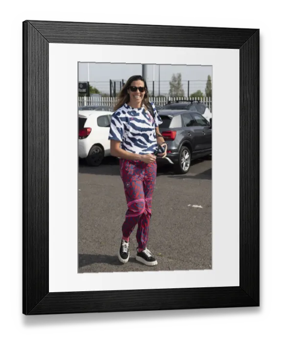 Framed Print : Arsenal Women vs. Chelsea Women FA Cup Semi-Final: Lydia Williams Arrival at Meadow Park