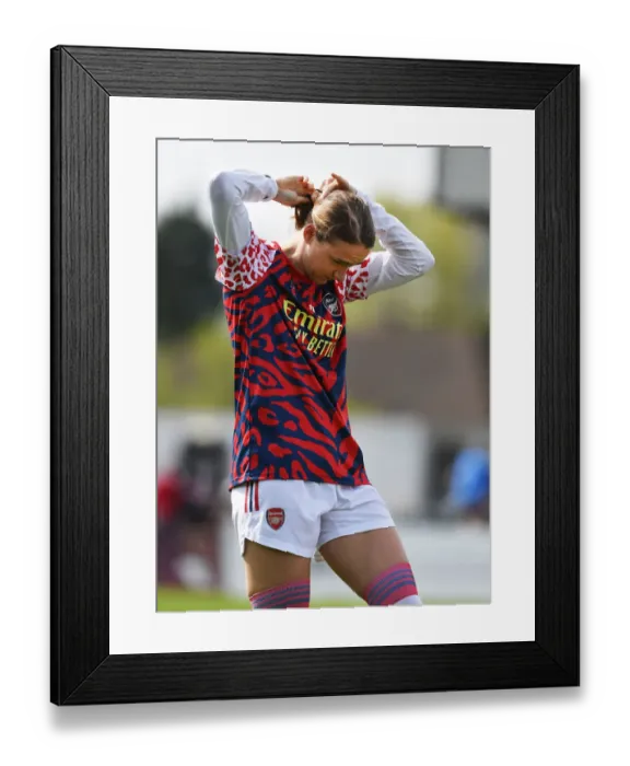 Framed Print : Vitality FA Cup Semi-Final Showdown: Viviane Miedema and Arsenal Women Ready to Face Chelsea Women